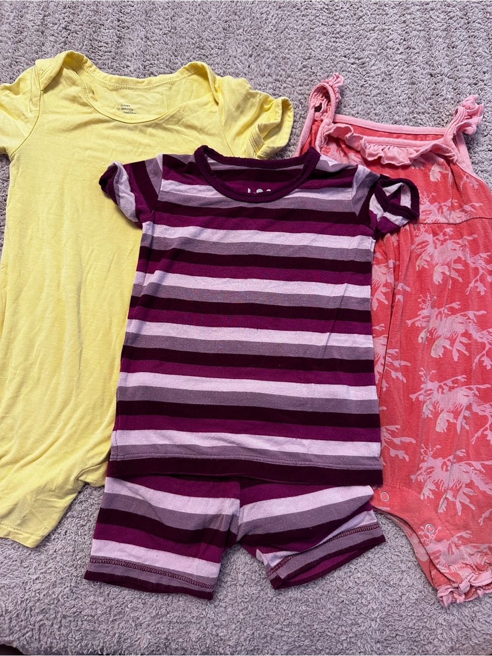 💛🪸 Bamboo Bundle 12-18M GUISBY & KicKee Pants 3 Pieces